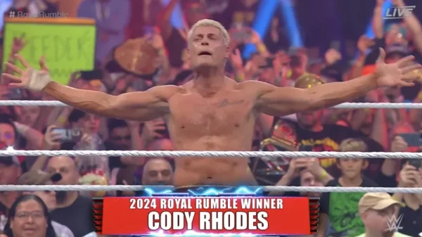 Cody Rhodes gana en Royal Rumble 2024