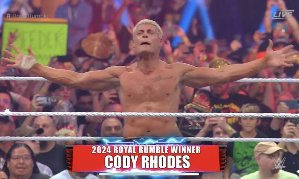 Cody Rhodes gana en Royal Rumble 2024