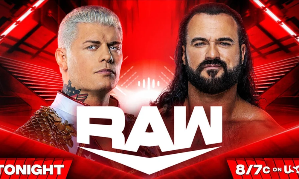 Monday Night RAW - Cody Rhodes - Drew McIntyre