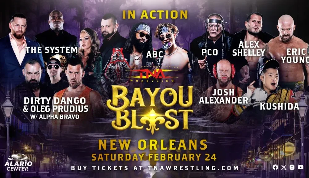 TNA: Luchas confirmadas para las grabaciones en Nueva Orleans