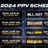 AEW: Calendario de PPVs actualizado