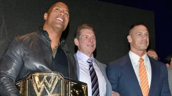 John Cena y The Rock - Vince McMahon