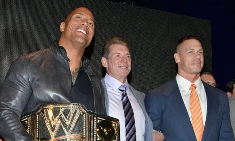 John Cena y The Rock - Vince McMahon