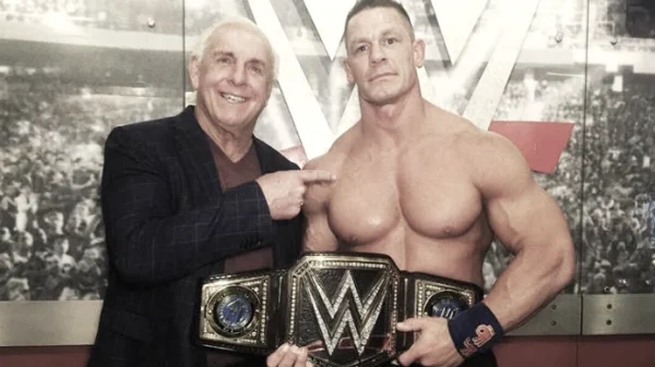 Ric Flair sobre John Cena superando su récord de títulos